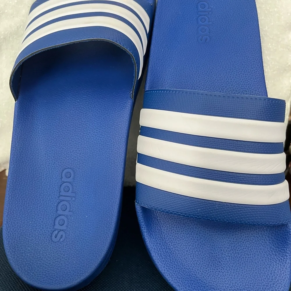 Adidas Royal Blue Slides
